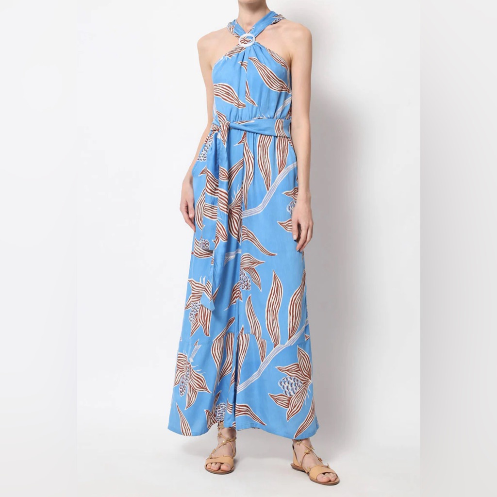 Chic Blue Jumpsuit With Elegant Design